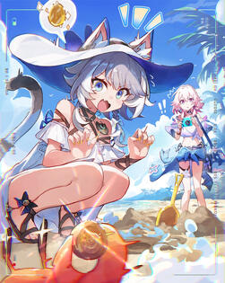 Summer Cipher promotional illust for Honkai: Star Rail