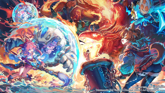 Tatsumeeko key visual COMBAT