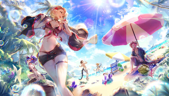 Tatsumeeko SNS post illust (2022)